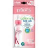 Dr.Brown's Natural Flow Options Mπιμπερό Πλαστικό Ροζ με Στενό Λαιμό και Θηλή Σιλικόνης 250ml  2 τεμ. SB 82305 